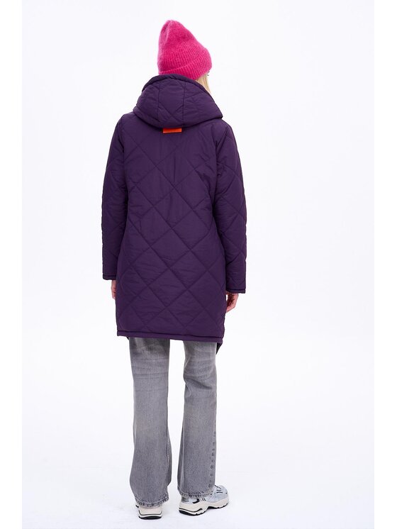 NAOKO NAOKO Kurtka zimowa Iceberg Blooming Secret Fioletowy Regular Fit