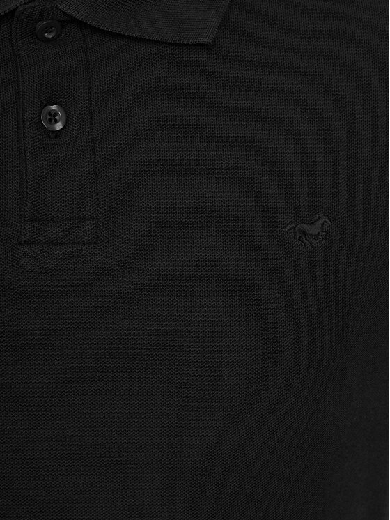 Mustang Mustang Polo majica Palco 1014694 Črna Regular Fit
