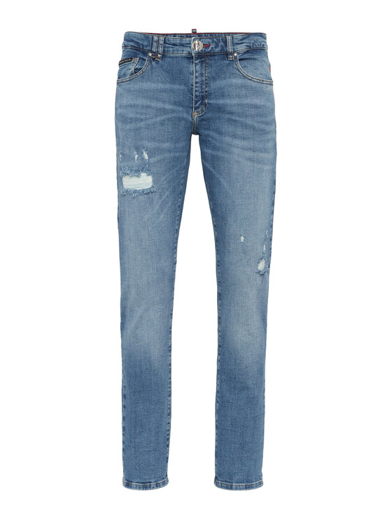 PHILIPP PLEIN PHILIPP PLEIN Jeansy 27843 Błękitny Straight Leg