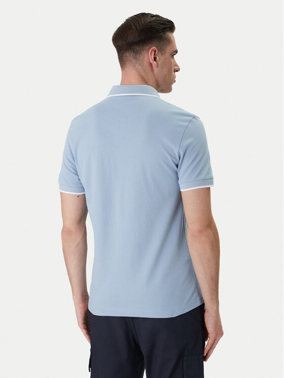 BOSS BOSS Polo Passertip 50507699 Błękitny Slim Fit