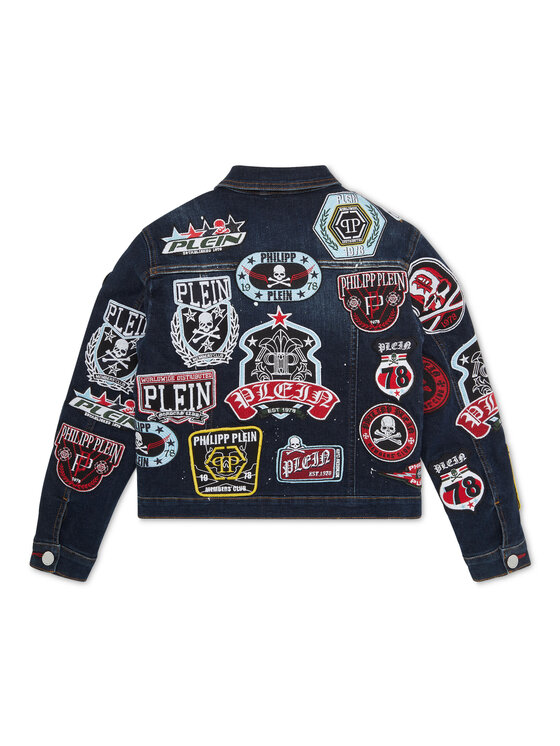 PHILIPP PLEIN PHILIPP PLEIN Kurtka jeansowa 20171 Błękitny Comfort Fit