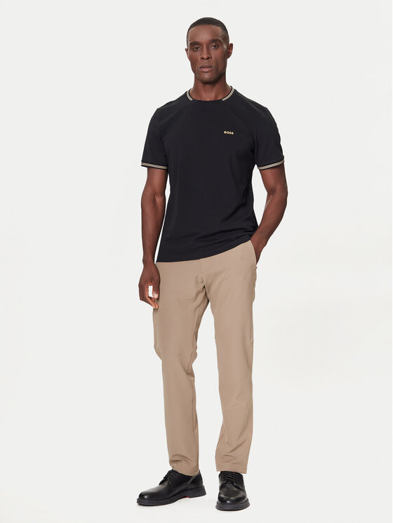 BOSS BOSS Marškinėliai Taul 50521245 Juoda Regular Fit