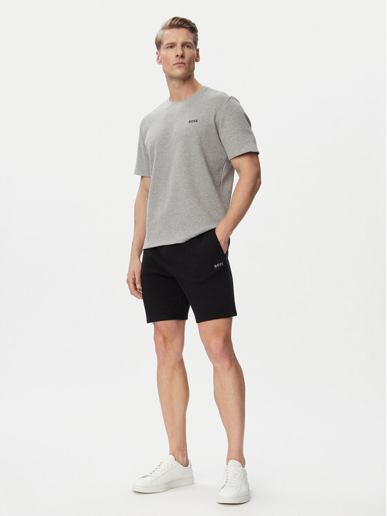 BOSS BOSS Спортни шорти Waffle 50535884 Черен Regular Fit