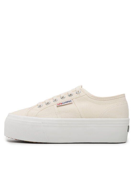 Superga Superga Sneakers aus Stoff 2790 Platform S9111LW Écru