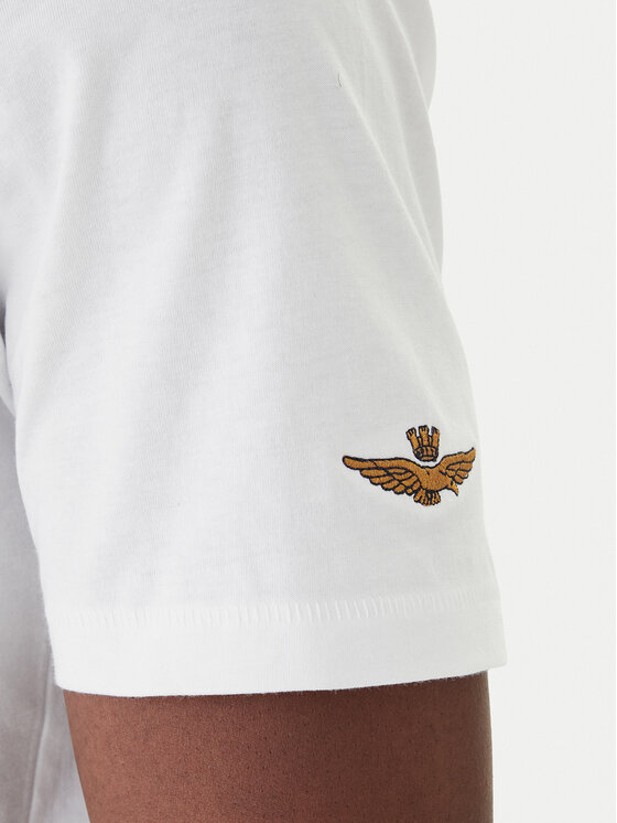 Aeronautica Militare Aeronautica Militare T-Shirt 261TS2538UJ00727 Biały Regular Fit