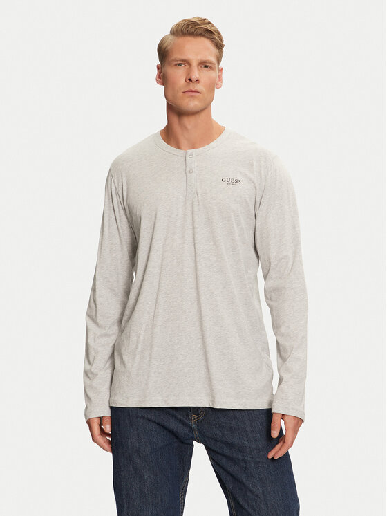 Guess Maglietta del pigiama U4YP30 KCAM1 Grigio Regular Fit, taglia : S