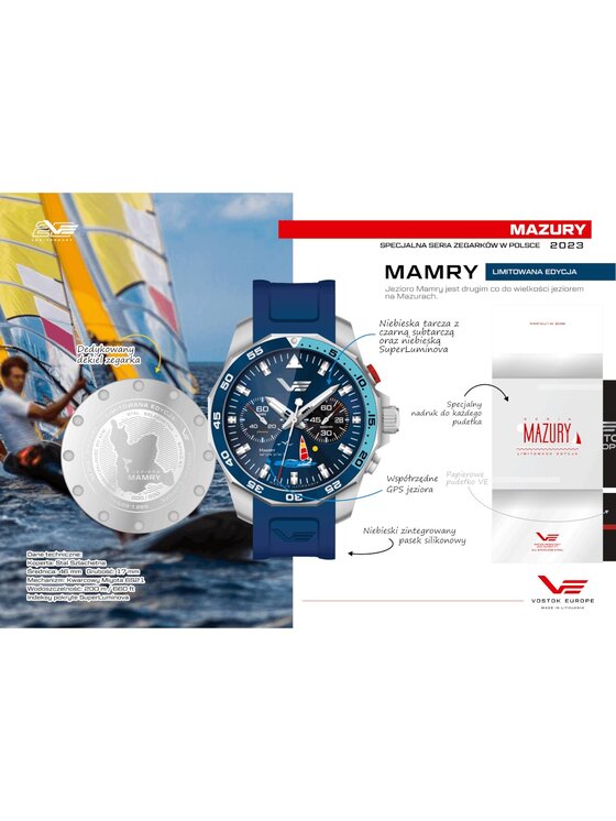 Vostok Europe Vostok Europe Zegarek 6S21/225A468 Srebrny