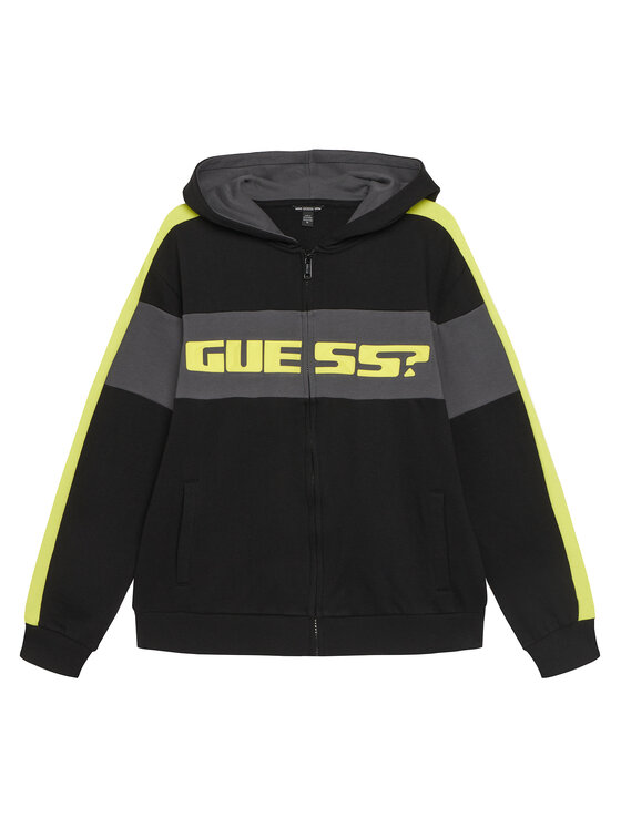 Guess Guess Džemperis L6RQ04 KA6R4 Juoda Regular Fit