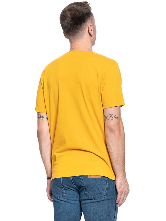 Lee Lee T-Shirt WORKWEAR TEE Żółty Regular Fit