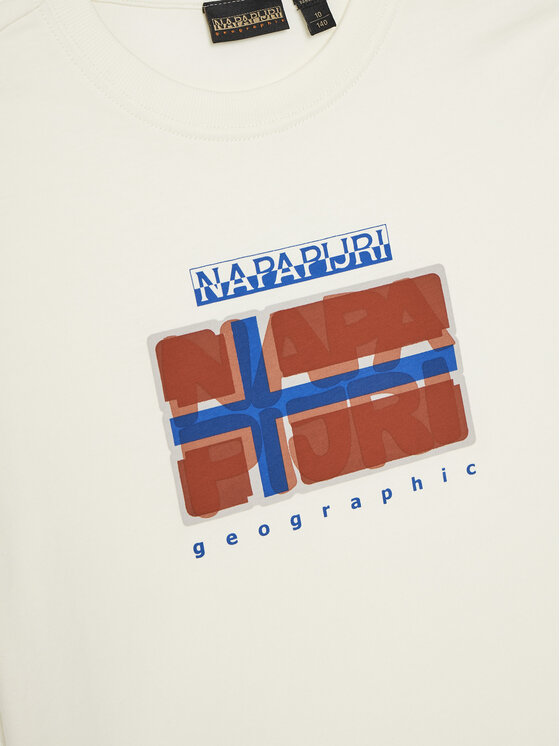 Napapijri Napapijri T-krekls S-Sella NP0A4IGX D Écru Regular Fit