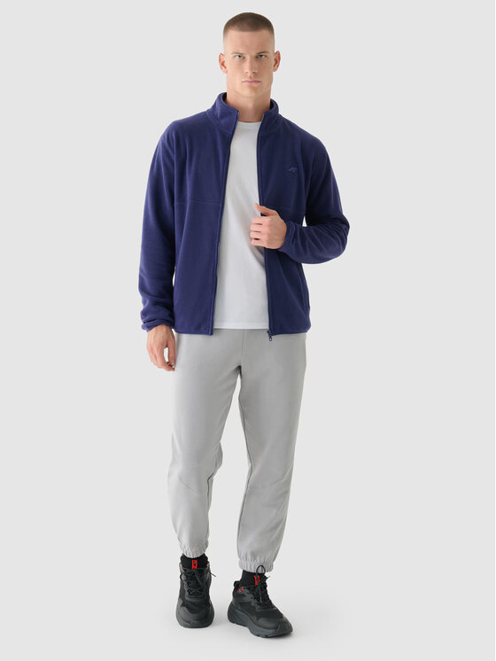 4F 4F Felpa di pile 4FWMM00TFLEM316-31S Blu scuro Regular Fit