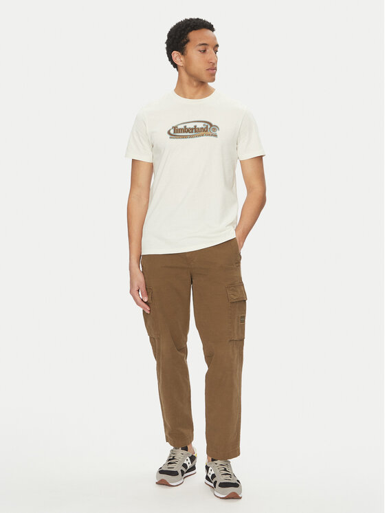 Timberland Timberland T-Shirt TB0A6DJY Biały Regular Fit