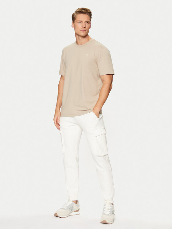 Guess Guess Pantaloni di tessuto Z4YB08 K9V31 Écru Regular Fit