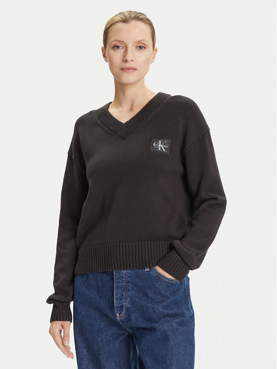 Calvin Klein Jeans Calvin Klein Jeans Pulover LV047D352G Negru Regular Fit