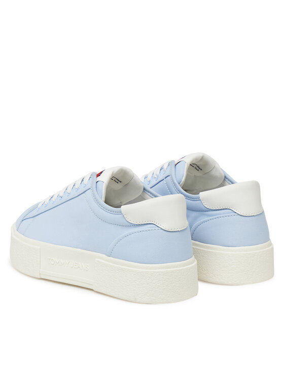 Tommy Jeans Tommy Jeans Sneakersy Tjw Flatform Canvas Sneaker EN0EN02792 Niebieski