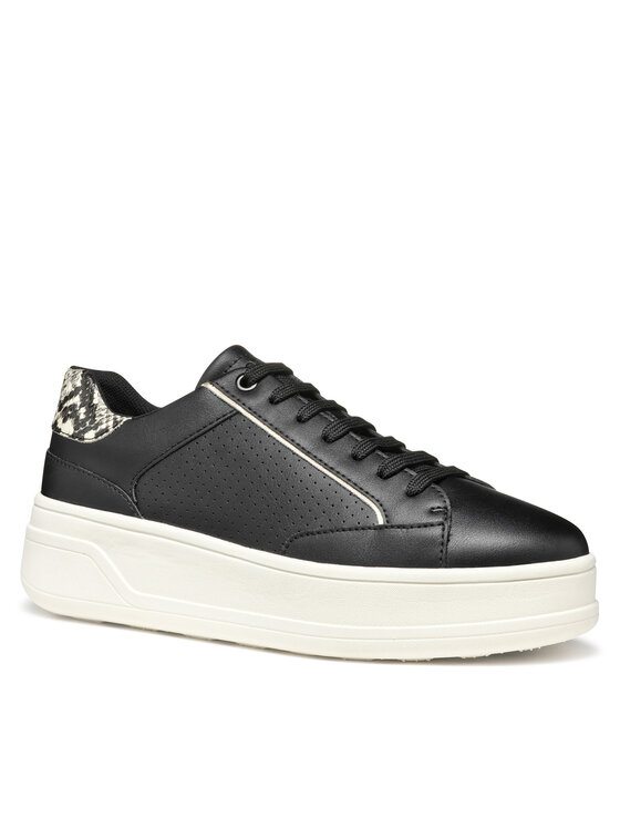 Geox Geox Sneakersy D Spherica Ecub-2 D55WVB 0BCAR C0023 Czarny