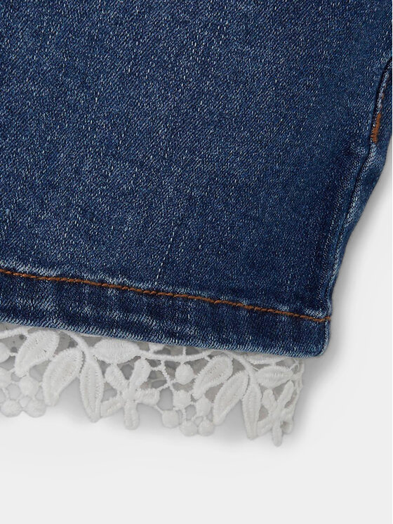 NAME IT NAME IT Jeans kratke hlače 13197440 Mornarsko modra Slim Fit