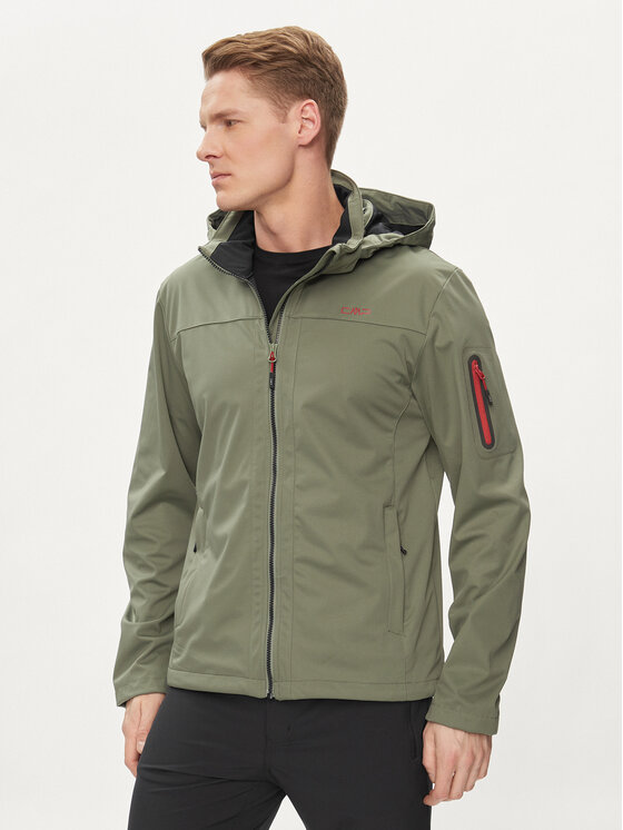 CMP CMP Geacă de ploaie 39A5027 Verde Regular Fit