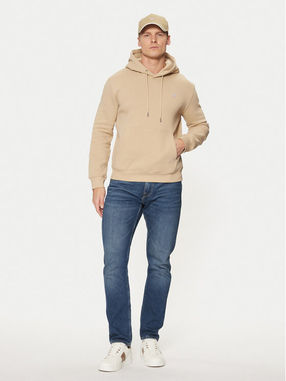 Guess Jeans Guess Jeans Džemperis M4YQ22 K9V31 Smėlio Regular Fit