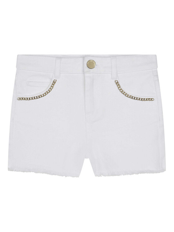MICHAEL KORS KIDS MICHAEL KORS KIDS Džínové šortky R14139 D Bílá Regular Fit
