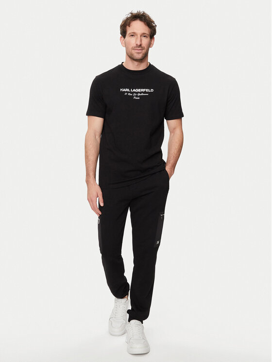 KARL LAGERFELD KARL LAGERFELD T-Shirt 755056 542224 Černá Regular Fit