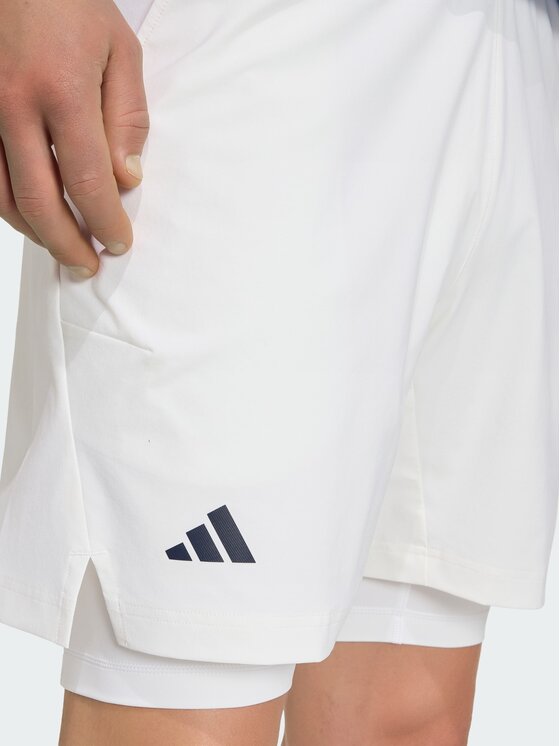 adidas adidas Szorty tenisowe 161758 Biały Regular Fit