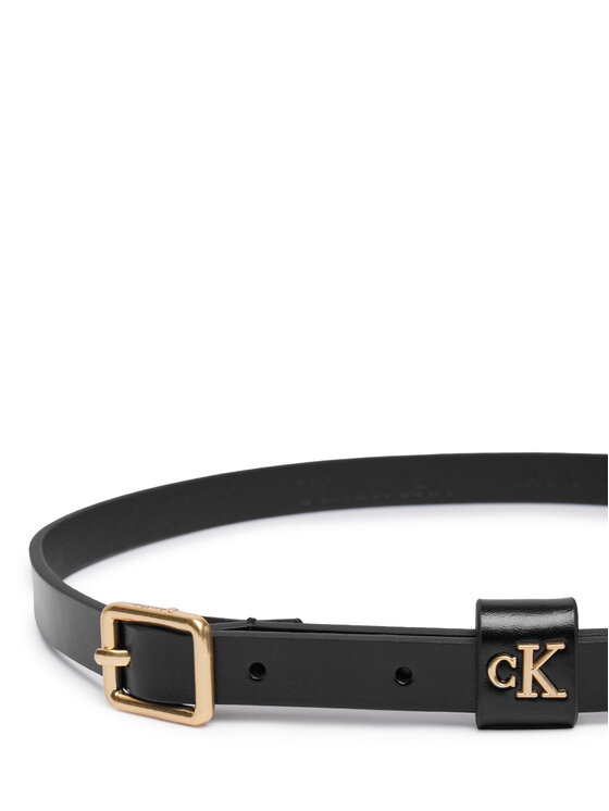 Calvin Klein Calvin Klein Pásek Square Buckle Ck Loop 15Mm LV04F7146G Černá
