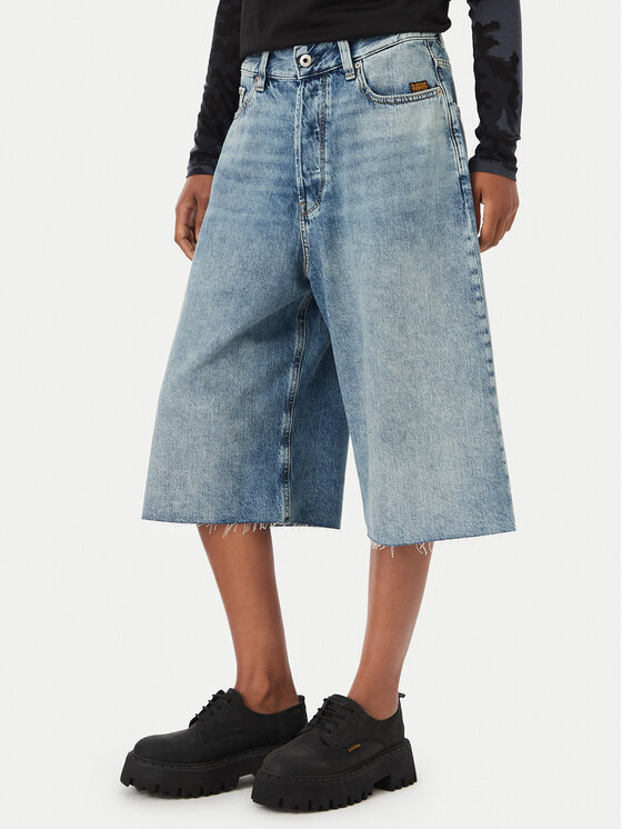 G-Star Raw G-Star Raw Bermudų šortai Patti D29024-D536 Mėlyna Regular Fit
