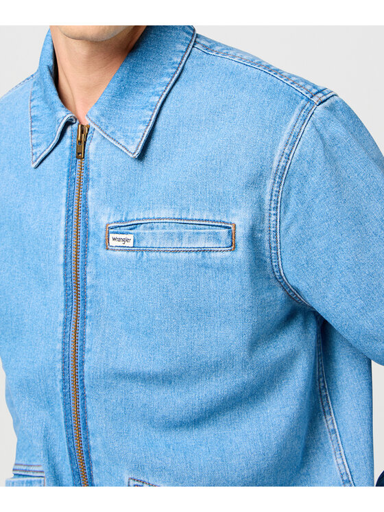 Wrangler Wrangler Giacca di jeans 112362738 Blu Regular Fit