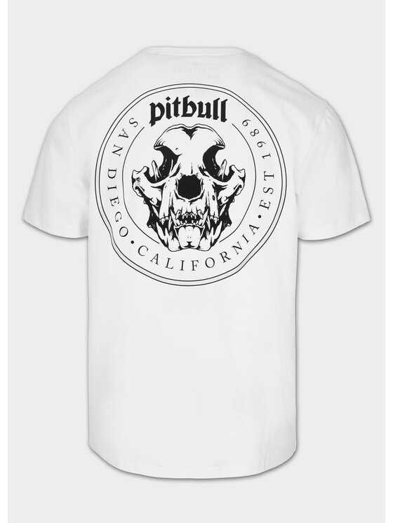 PITBULL PITBULL T-Shirt O'SIDE SKULL Biały Regular Fit
