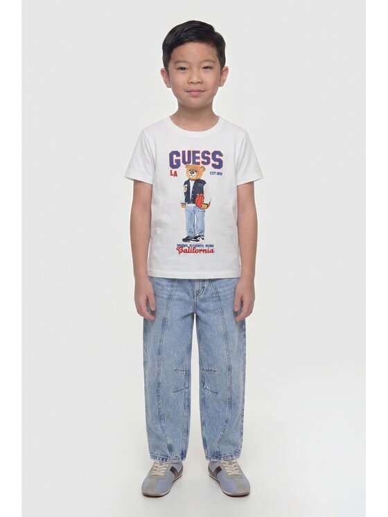 Guess Kids Guess Kids T-Shirt 183054 Biały Classic Fit