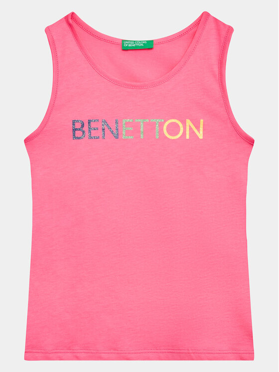 united colors of benetton top 3i1xch012 rose regular fit