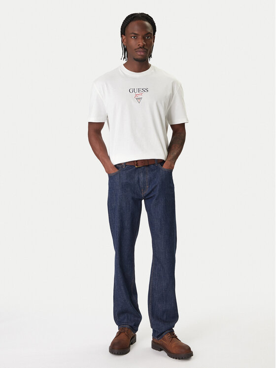Guess Jeans Guess Jeans T-Shirt M6RI45 K8HM0 Bílá Oversize