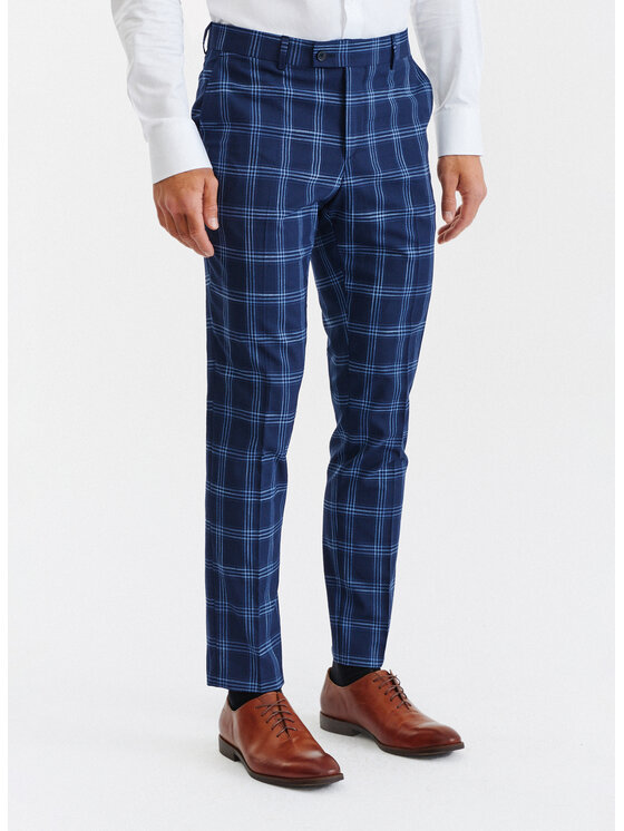Pako Lorente Pako Lorente Spodnie garniturowe P23SF-6G-028 Granatowy Slim Fit