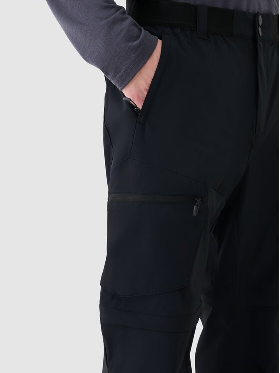4F 4F Outdoorové nohavice 4FWSS25TFTRM0792-20S Čierna Regular Fit