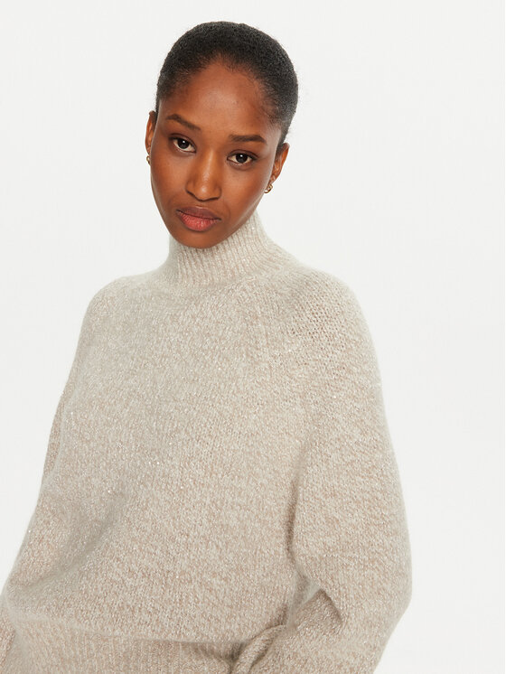 Marella Marella Rollkragenpullover Imbocco 2423946045 Écru Regular Fit