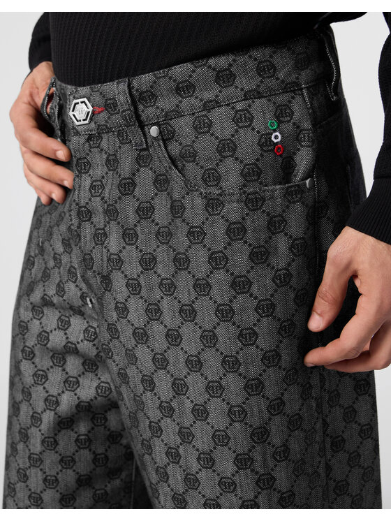 PHILIPP PLEIN PHILIPP PLEIN Jeansy 31234 Czarny Loose Fit