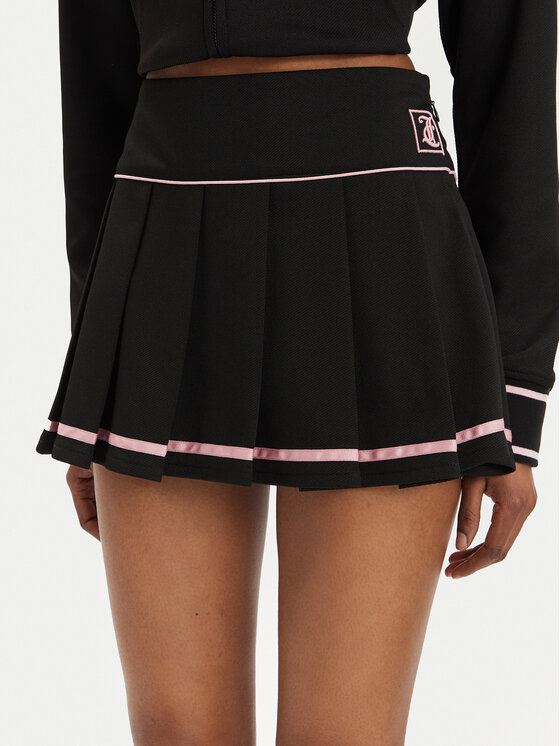 Juicy Couture Juicy Couture Plisovaná sukně Aluna JCSGS223416 Černá Regular Fit