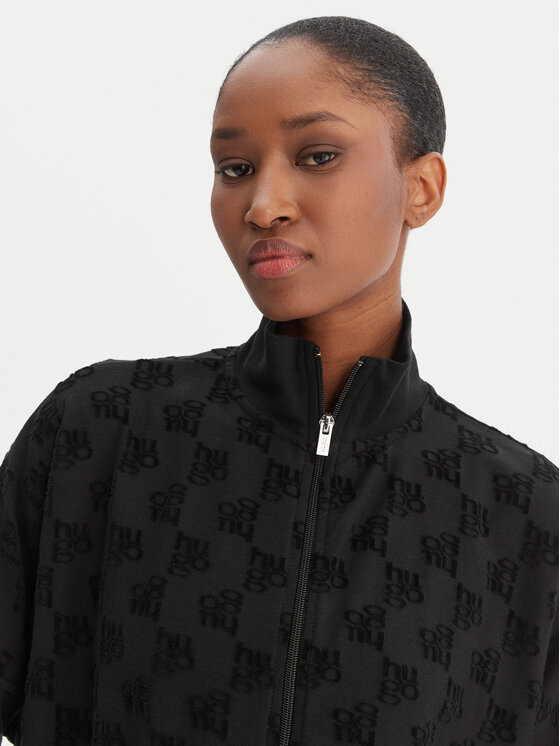 HUGO HUGO Mikina Monogram 50556831 Čierna Regular Fit