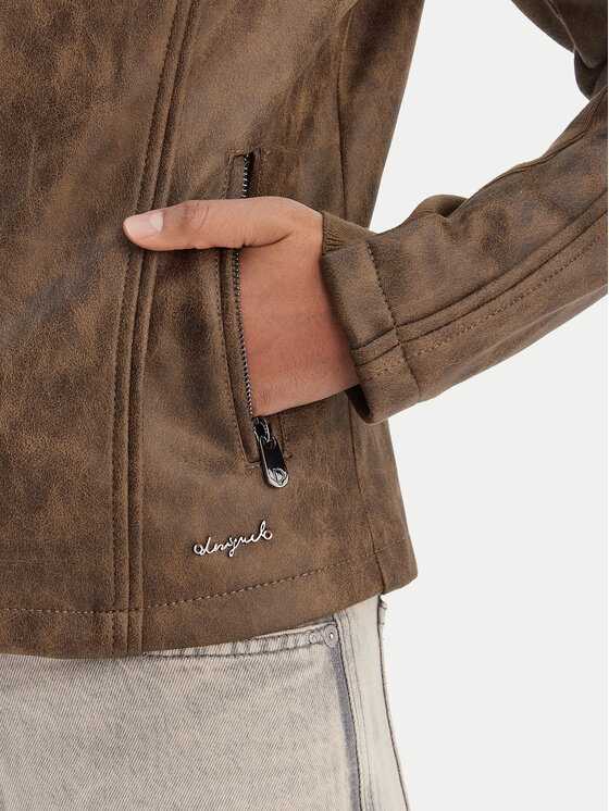 Desigual Desigual Prijelazna jakna 26SWEW10 Smeđa Regular Fit