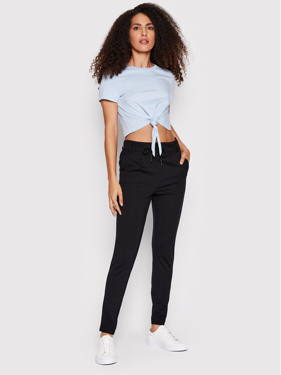 ONLY ONLY Штани з тканини Poptrash 15115847 Чорний Regular Fit