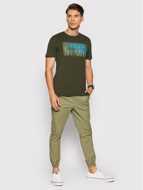 Pantaloni di tessuto Gordon 12182546 Verde Regular...