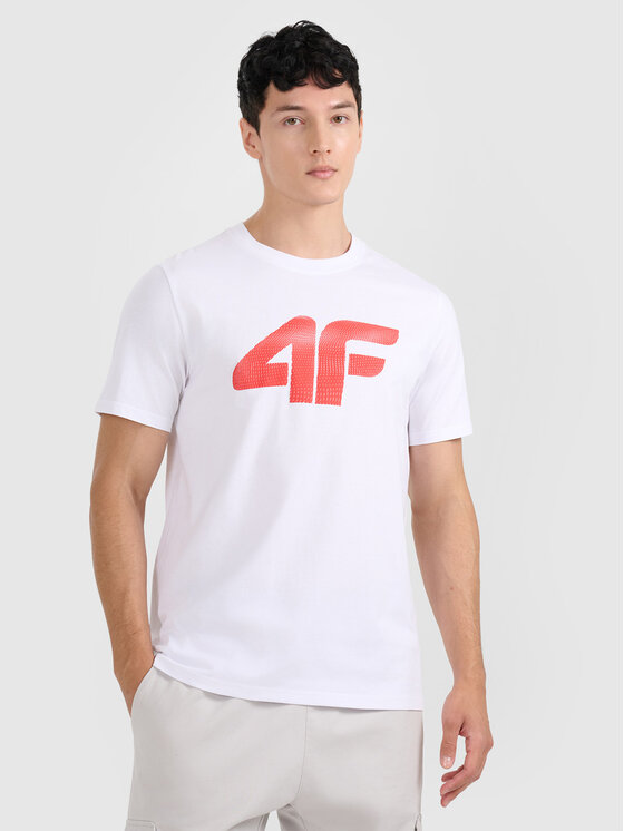 4F 4F T-Shirt NOS Biały Regular Fit