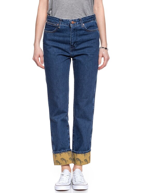 Wrangler Wrangler Jeansy BOYFRIEND Niebieski Loose Fit