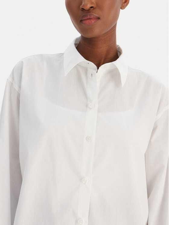 Calvin Klein Jeans Calvin Klein Jeans Camicia Aop Logo Perfect LV044D167G Bianco Regular Fit