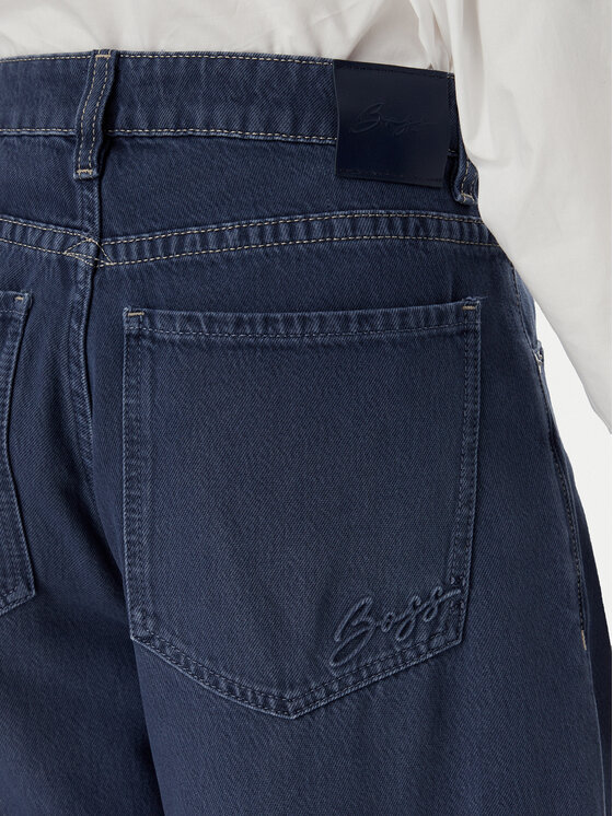 BOSS BOSS Džinsai Slouchy 50552533 Tamsiai mėlyna Wide Leg