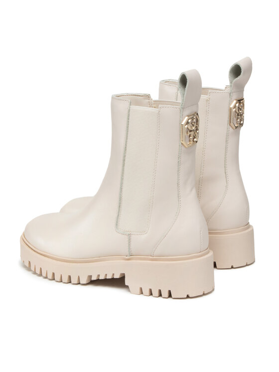 Guess Guess Kotníková obuv s elastickým prvkem Oakess FL7OAK LEA10 Béžová