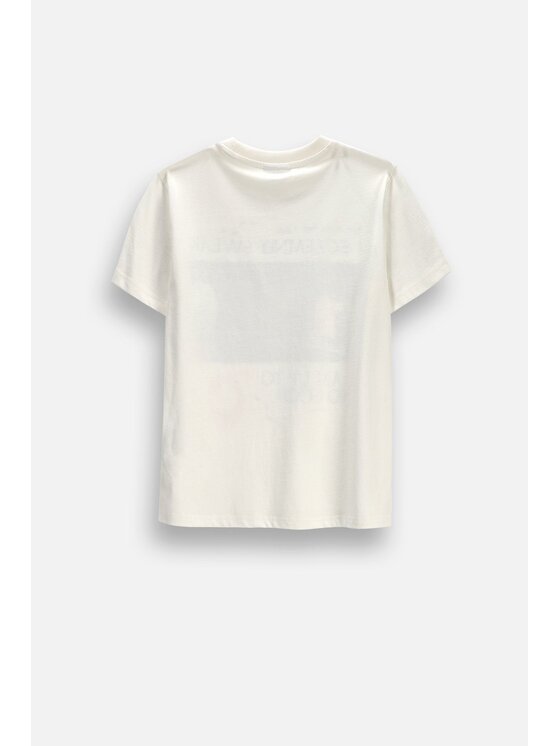 Coccodrillo Coccodrillo T-Shirt ZC6143201LBW-003 Krémová Regular Fit