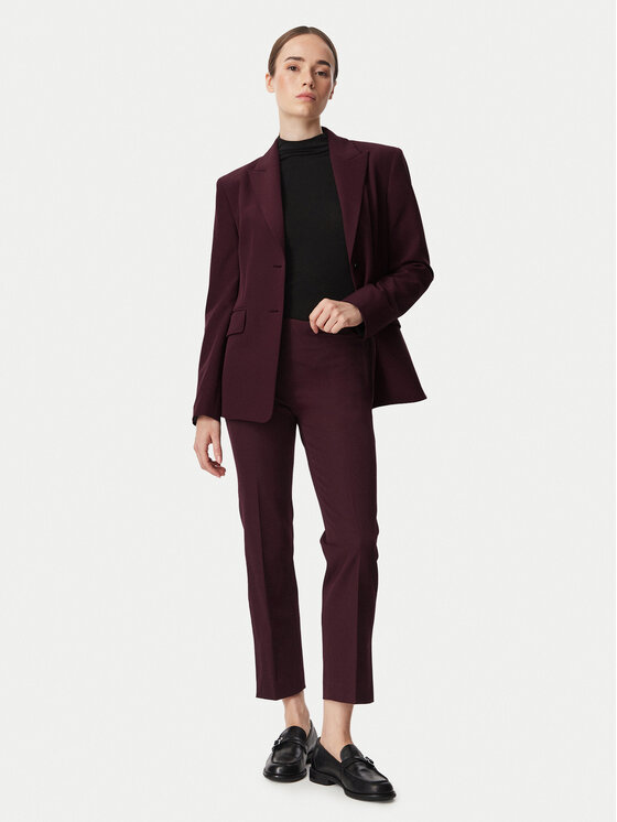 Tommy Hilfiger Tommy Hilfiger Spodnie materiałowe WW0WW51745 Bordowy Slim Fit