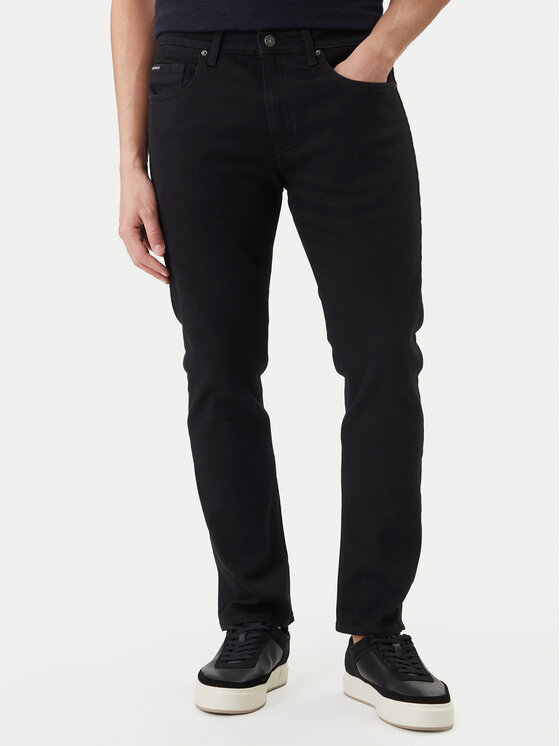 Guess Jeans Blugi M5YA1C D6311 Negru Slim Fit